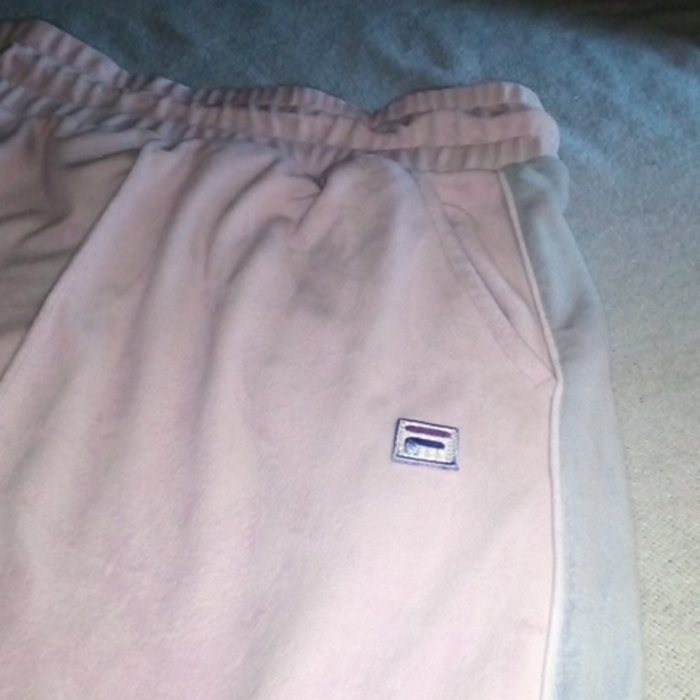 NWT FILA 3X Plus Size Womens Valery Velour Jacket & Pants Tracksuit Pink & Blue - Picture 11 of 12